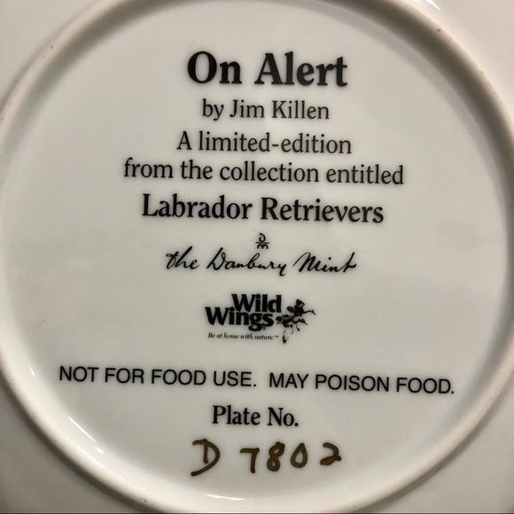 Collectible Plate- Labrador Retrievers. By Jim Killen - Picture 5 of 5